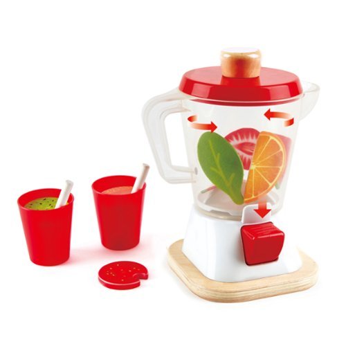 Hape Smoothie Blender Wooden Kitchen Accessory Playset, Childrens Play Toy