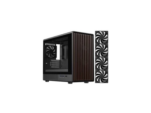 DIYPC DIY mATX06 Wood Black USB3.0/Type C Micro ATX Mid Tower Case