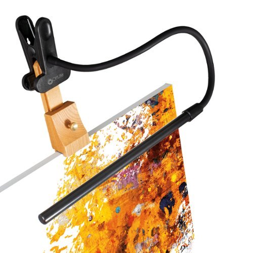 OttLite - Clip-On LED Easel Lamp - Black-Front_Standard 