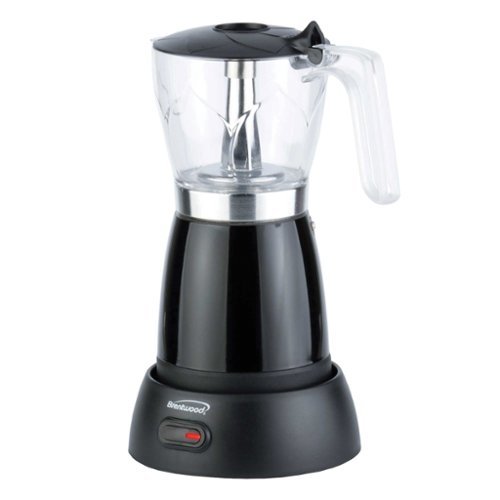 Brentwood - 6-Cup Electric Moka Pot Espresso Machine - Black-Front_Standard 