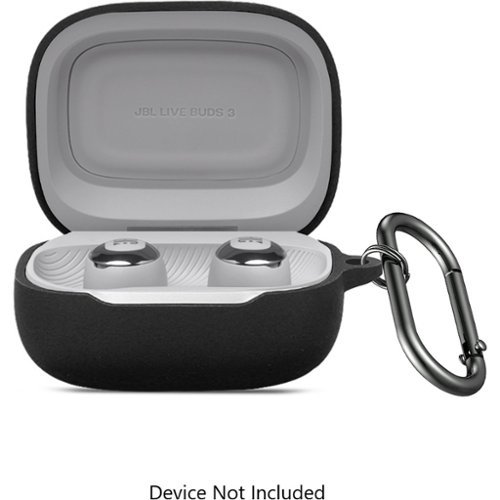 SaharaCase Venture Series Silicone Case for JBL Live Buds 3 Earbuds - Scorpion Black HOW TO BUY