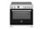 Bertazzoni - 36" Professional Series range - Electric self clean oven - 5 induction zones - Black-Front_Standard