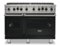Viking - 48 in. Wide 8 Burner 5-Series Gas Open Burner Range - Antique Bronze-Front_Standard