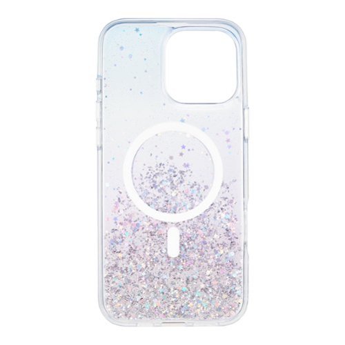 Insignia™ Hard-Shell Case with MagSafe for iPhone 16 Pro Max - Glitter BUY ONLINE