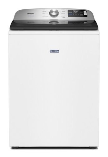  Maytag - 5.3 Cu. Ft. High-Efficiency Smart Top Load Impeller Washer with Extra Power - White