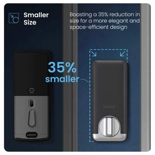 Lockly Visage Smart Lock Wi-Fi Deadbolt Keyway/Fingerprint/Facial Unlock - Satin Nickel - Satin Nickle BUY IN MIDDLE EAST
