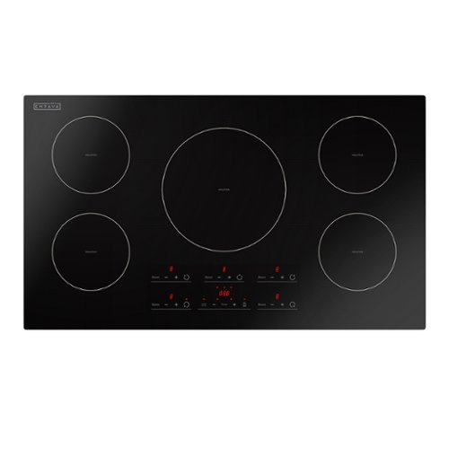 Empava - 36 in. Electric Stove Induction Cooktop with 5 Power Boost Burners - Black-Front_Standard 