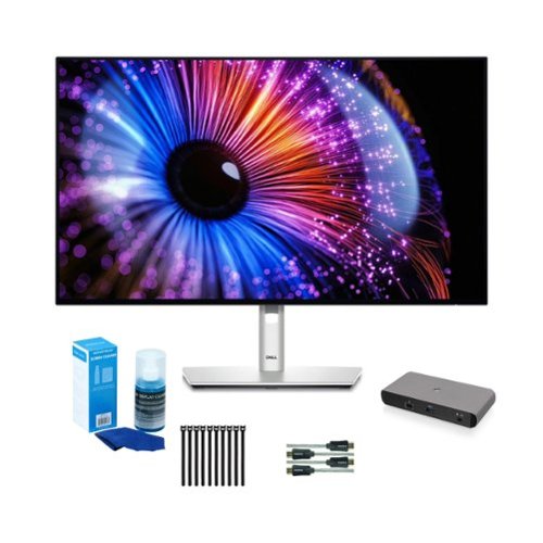 Dell - UltraSharp U2724D 27-Inch QHD 2560 x 1440 Monitor (Platinum Bundle - Silver-Front_Standard 