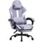 GTPlayer - Gaming Chair Breathable Fabric Ergonomic Computer Desk Chair - Purple-Front_Standard