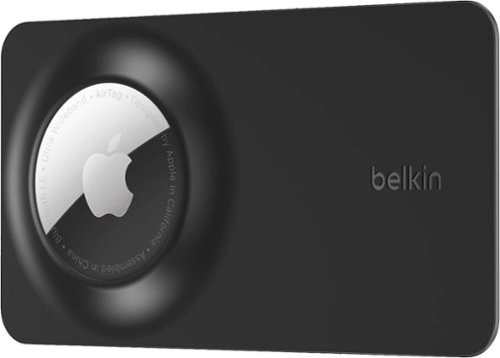 Belkin - Secure Wallet Insert for Apple AirTag, Ultra Slim, Flexible Credit Card Size for Purse, Handbag, Pocket, Backpack - Black