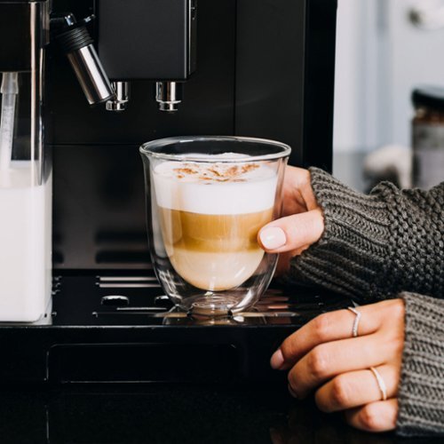 De'Longhi 6 Piece Glass Set - 2 Cappuccino (9.1 fl. oz.), 2 Cold Brew (10.1 fl. oz.), and 2 Thermal (16.2 fl. oz.) - No Color BUY ONLINE