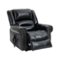 Boyel Living - Power Lift Recliner Chair with Heat, Massage, Dual Motor, Infinite Positions, Faux Leather, USB, 350 LBS Capacity - Black-Front_Standard