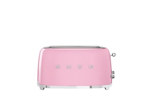 SMEG - TSF02 4-Slice Long Wide-Slot Toaster - Pink-Front_Standard 