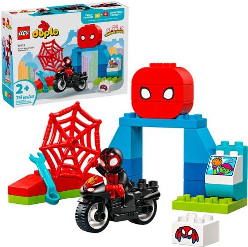 LEGO - DUPLO Marvel Spin’s Motorcycle Adventure Set and Toddler Toy 10424