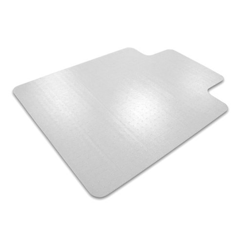 Floortex - Advantagemat Vinyl Lipped Chair Mat for Carpets up to 1/4" - 36" x 48" - Clear-Front_Standard 