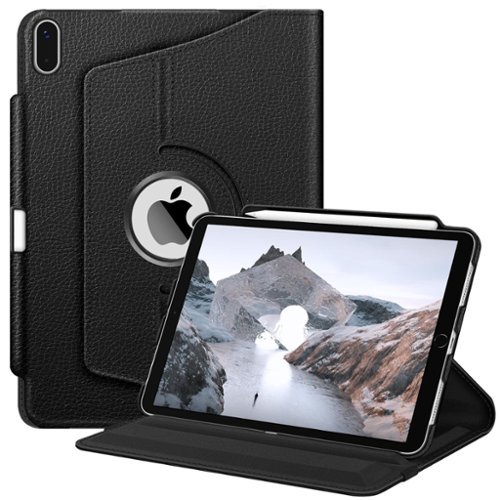 Stock Preferred - Case For iPad (A16) 11th Gen 11 Inch (2025) 360° Rotating Stand Shockproof - Black-Front_Standard 