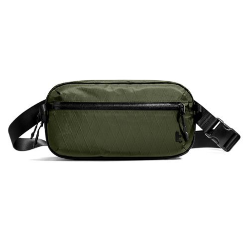 tomtoc - Aviator-T35 3.5L X-Pac Sling Bag with RFID Blocking, Minimalist Crossbody Bag Chest Shoulder Pack for Travel, Everyday - Green-Front_Standard 