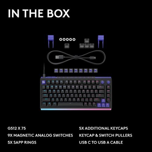 Logitech G512 X 75 Tenkeyless DUAL SWAP Hot Swappable TMR Analog
