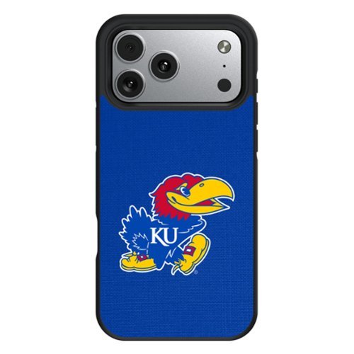 Keyscaper - NCAA - Kansas Jayhawks Bump Case with 8.2ft Drop Protection - 16 Pro Max - Multicolor-Front_Standard 