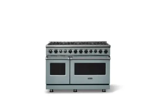 Front. Viking - 48"W. 7.3 Cu. Ft. 7Series Self-Clean Dual Fuel 8 Burner Range-November Sky - November Sky.