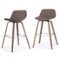 Simpli Home - Randolph Bentwood Counter Height Stool (Set of 2) - Distressed Chocolate Brown-Front_Standard
