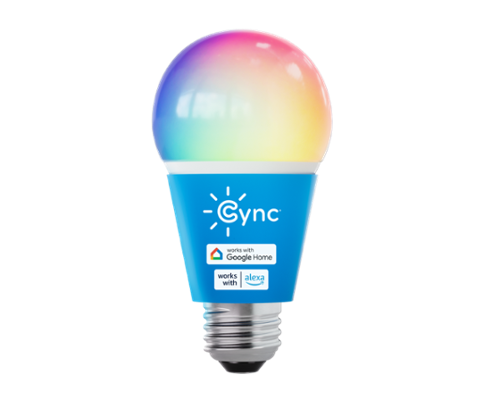 Cync - Dynamic Effects A19 LED Light Bulb, Color Changing, 1pk - Full Color