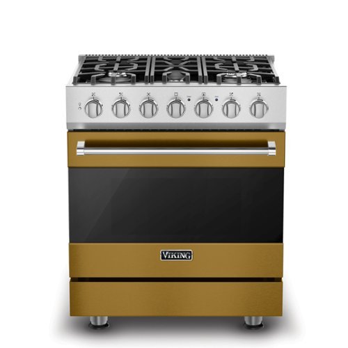 Viking - 3 Series 4.7 Cu. Ft. Self-Cleaning Freestanding Dual Fuel Convection Range - Golden Hour - Golden Hour
