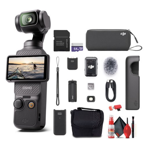 Bundle Osmo Pocket 3 Creator Combo, Handheld Vlogging Camera and