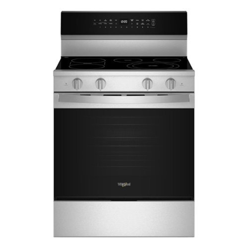 Whirlpool - 5.3 Cu. Ft. Smart Electric Freestanding Range with Air Cooking Technology, No Preheat Air Fry, High Speed Preheat Oven - Stainless Steel-Front_Standard 