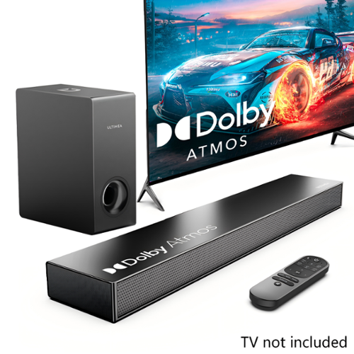 ULTIMEANova S50サウンドバー2.1ch Dolby Atmos対応 Ultimea Nova S50 2.1 Sound Bar for TV with Dolby Atmos, Subwoofer