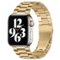 StrapsCo - Flat-Link Everyday Bracelet Stainless Steel Watch Band Strap For Apple Watch - 44mm/45mm/46mm/49mm - Gold-Front_Standard