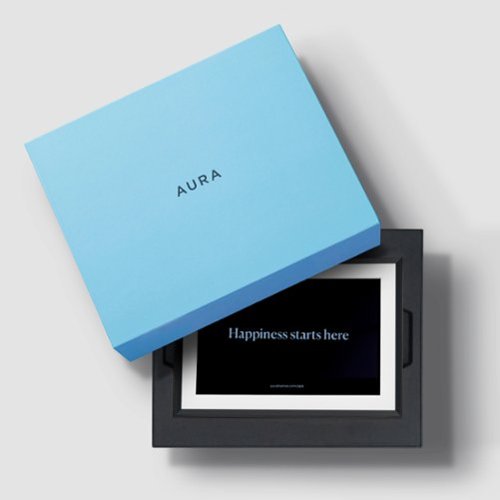 Aura Home Aura Carver Mat 10 Digital Wifi Photo Frame-Gravel with Textured Mat - Gravel (Dark) HOW TO BUY