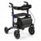 Costway - Rollator Walker for Seniors with Seat Mesh Backrest Spring Suspension Cane Holder - Purple + Black-Front_Standard