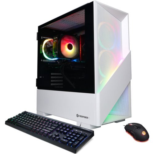 CyberPowerPC - Gamer Master Gaming Desktop - AMD Ryzen 7 9700X - 16GB Memory - NVIDIA GeForce RTX 4060 Ti 8GB - 2TB SSD - White