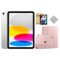Apple - 11-inch iPad A16 chip with Wi-Fi - 256GB - With Rose Gold Case Bundle - Silver-Front_Standard