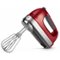 KitchenAid - 9-Speed Hand Mixer with Turbo Beater II Accessories in Candy Apple - Red-Front_Standard
