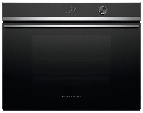 Fisher & Paykel - Contemporary 30-in  combination steam oven with 23 functions touch screen with dial Tall - Stainless Steel