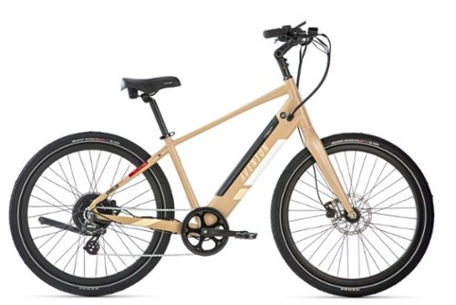 Aventon - Pace 500.2 Step-Over Ebike w/ 40 mile Max Operating Range and 28 MPH Max Speed - Regular - SoCal Sand-Front_Standard 