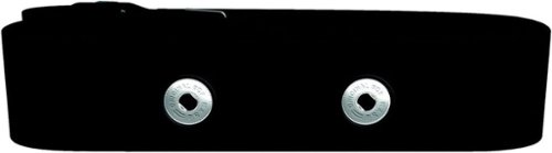 HRM USA - Heart Rate Monitor USA Replacement Soft Transmitter Strap (Works with Polar H1, H7, H9, H10 and Polar Wearlink Models) S - Black-Front_Standard 