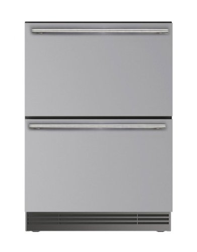 U-Line - 24"W. 5.1 Cu.Ft. Built-In Refrigerated Drawers - Stainless Steel