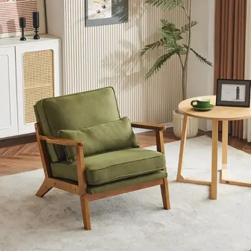 Linen Fabric-Green
