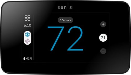 Emerson Sensi Touch 2 Smart Programmable Wi-Fi Thermostat-Works with Alexa - Black Beveled Edge WORLDWIDE DELIVERY