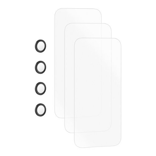 Insignia™ Glass Screen Protector with Lens Protection for Apple iPhone 17(3-Pack) - Clear HOW TO BUY