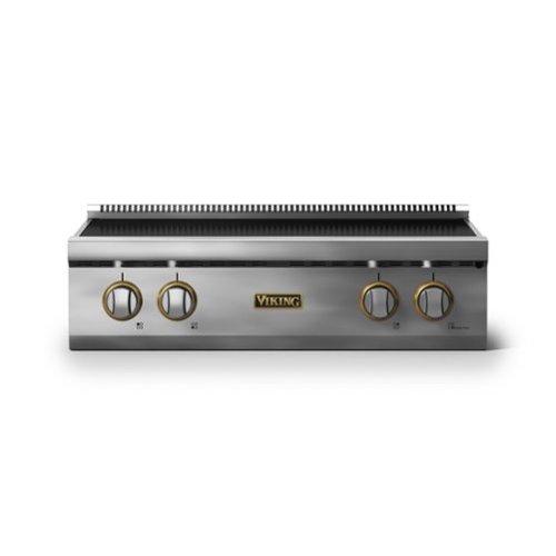 Viking - 30"W. Induction Rangetop-4 Elements - w/Brushed Brass - Stainless Steel