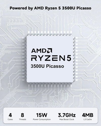 NIMO 15.6 FHD IPS Laptop Computer AMD Ryzen 5 3500U 16GB RAM 512GB