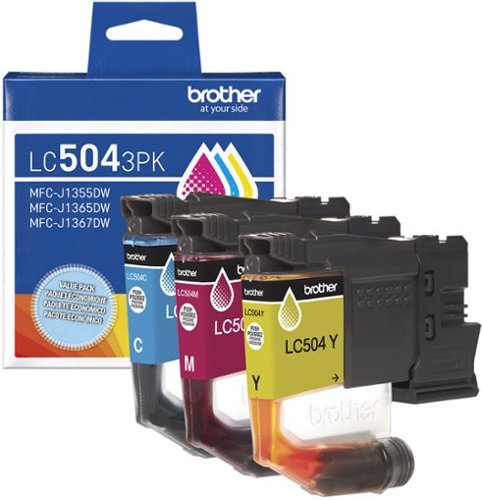 Brother - Genuine LC5043PK 3-Pack Standard Yield Cyan, Magenta, and Yellow Ink Cartridge - Cyan/Magenta/Yellow-Front_Standard 