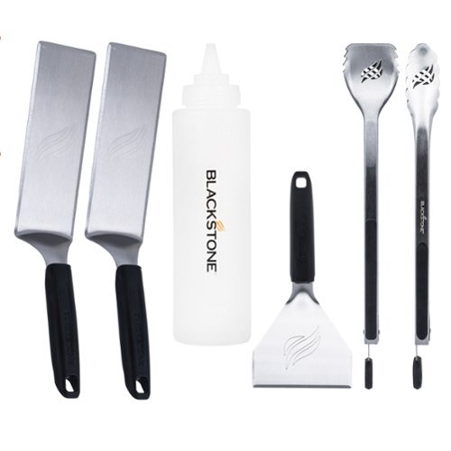 Blackstone Griddle Essentials Deluxe 6 Piece Tool Kit - Silver