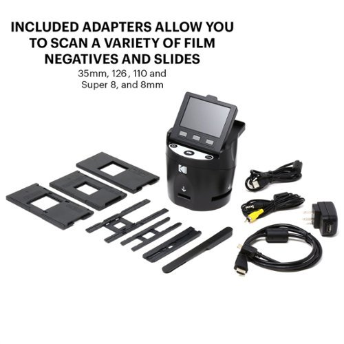 Kodak Scanza Digital Film & Slide Scanner - Converts Film Negatives & Slides to JPEG - Includes Large Tilt-Up 3.5 LCD - Black WHERE TO BUY