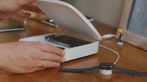 Einova Eggtronic Mundus Pro UV-C Sanitizer 10W Wireless Charging Pad for Qi-enabled Devices - White BUY IN DUBAI