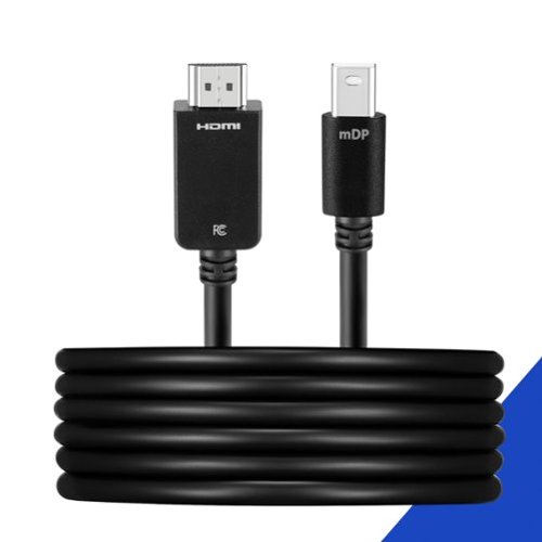 Best Buy essentials™ 6' Mini DisplayPort to HDMI Cable - Black GLOBAL SHIPPING